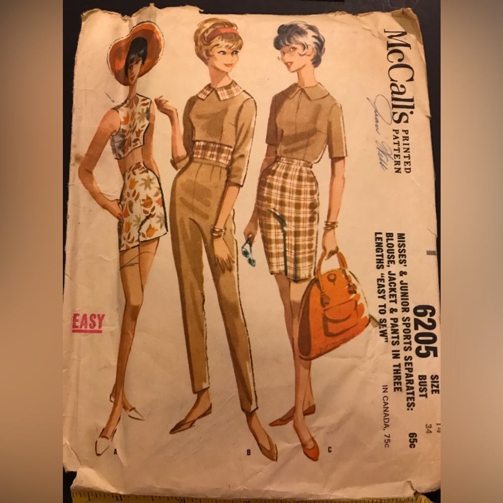 Size 14 McCalls Vintage (used) Pattern 6205